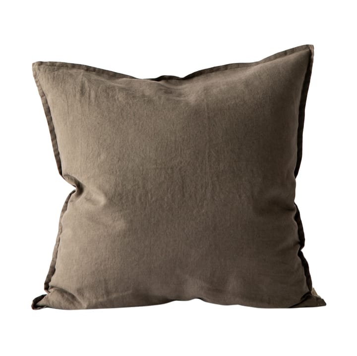 Washed linen cushion cover 50x50 cm - Taupe - Tell Me More