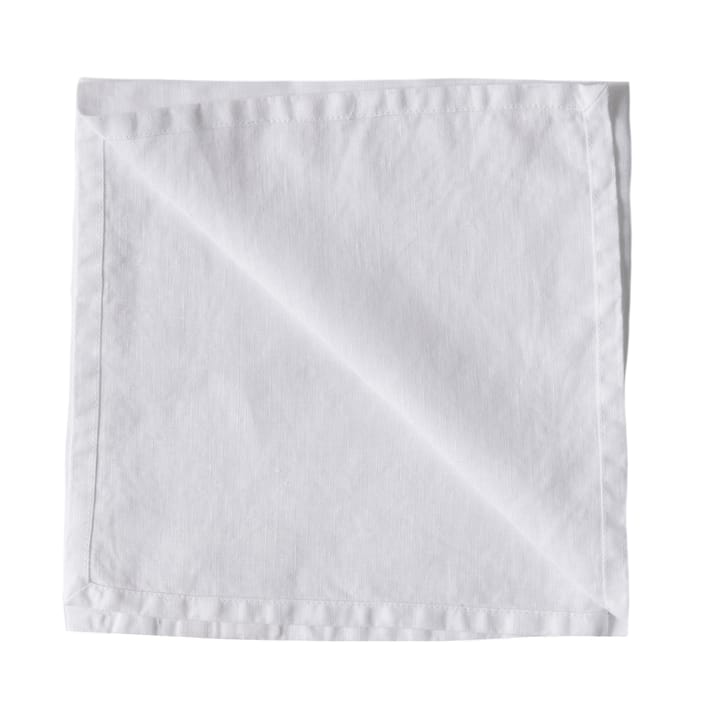 Washed linen napkin - Bleached white - Tell Me More