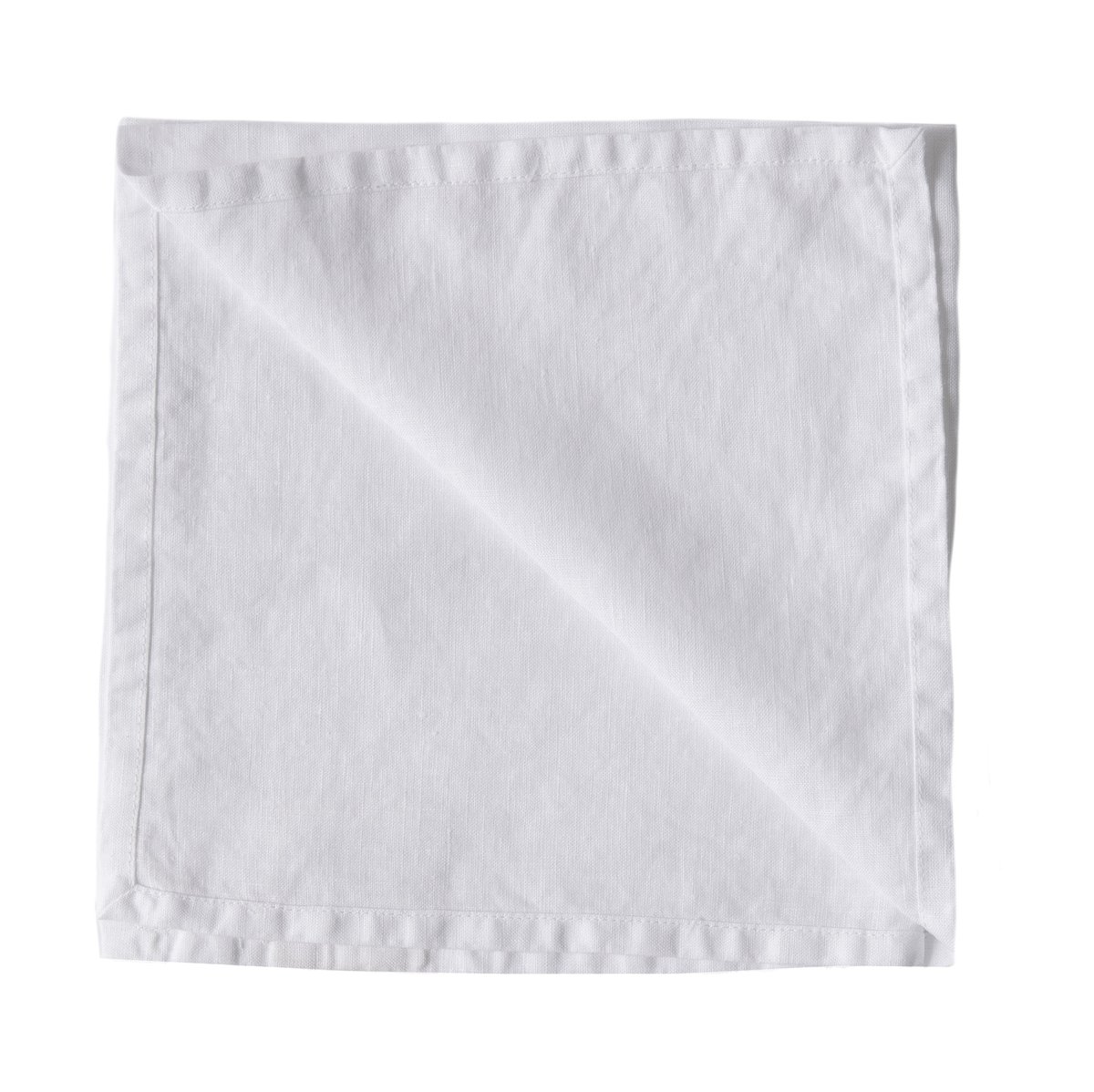 Tell Me More Washed linen napkin Bleached white | Scandinavian Design | Linen & cotton napkins | White