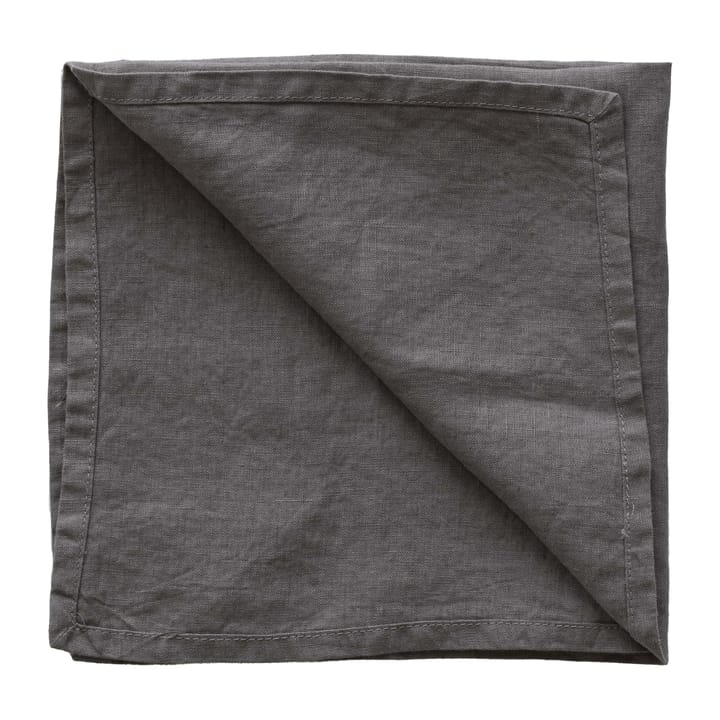 Washed linen napkin - dark grey - Tell Me More