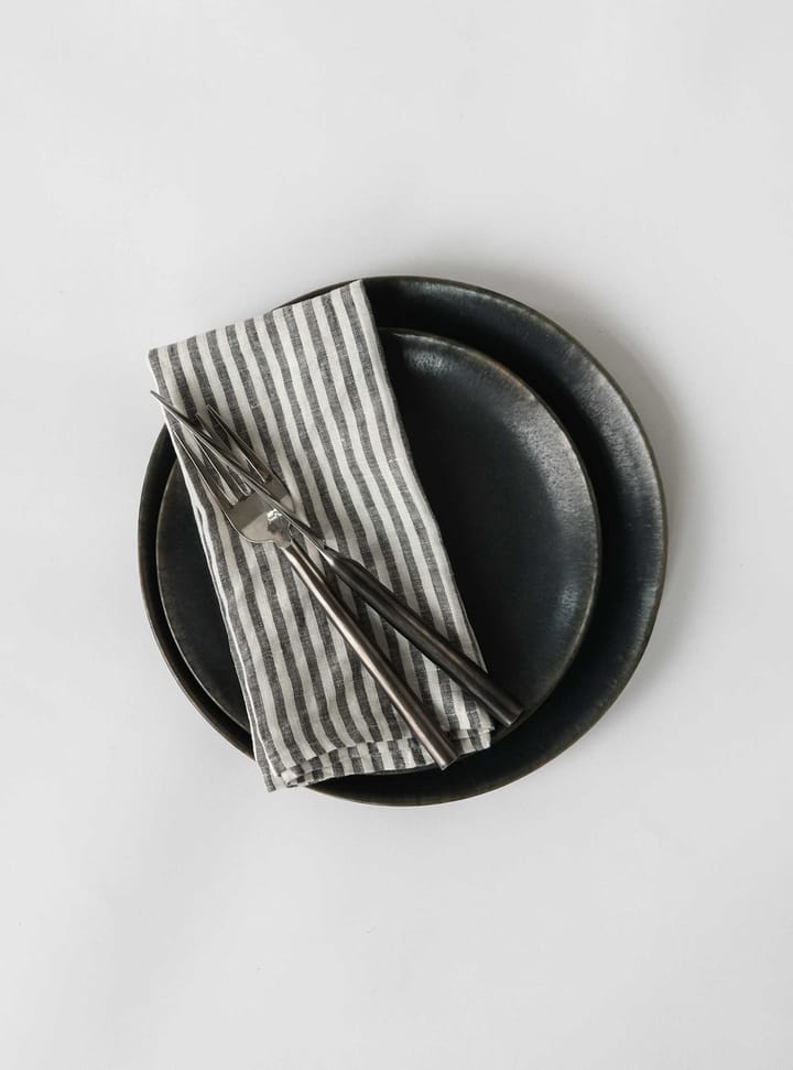 Washed linen napkin - Grey-white - Tell Me More