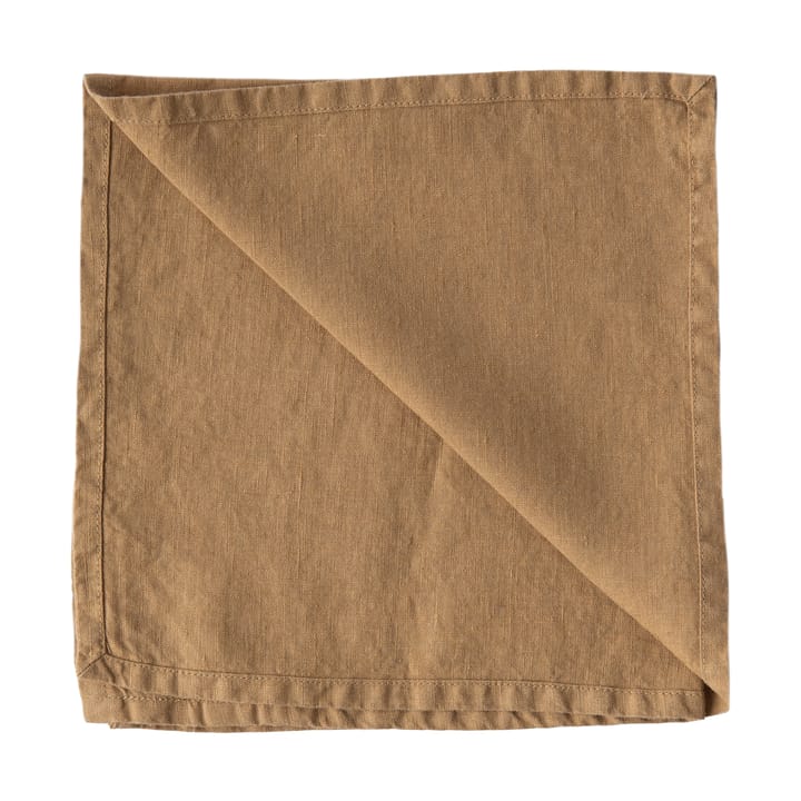 Washed linen napkin - Hazelnut - Tell Me More