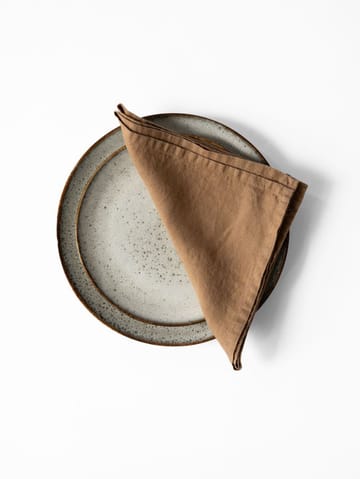 Washed linen napkin - Hazelnut - Tell Me More