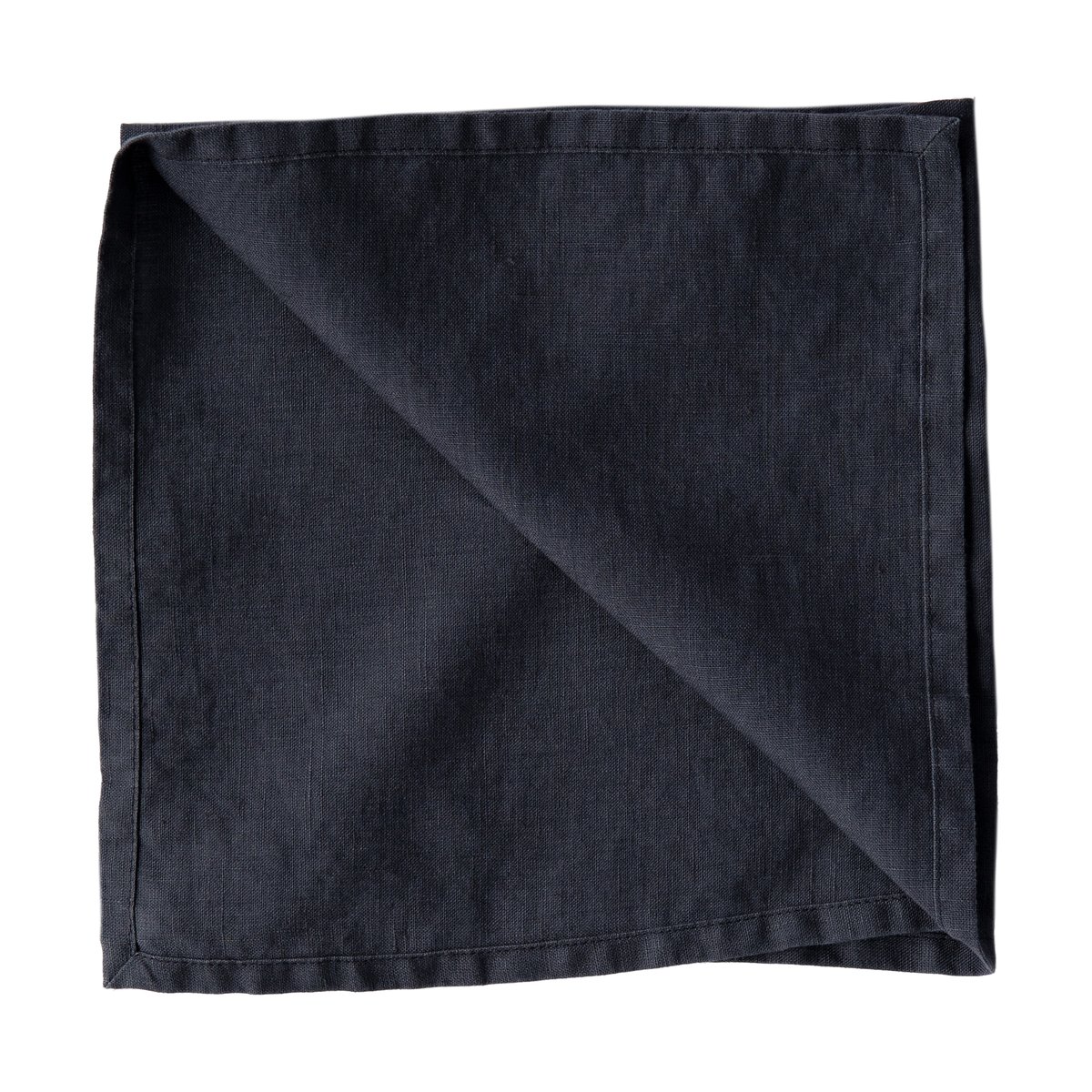 Tell Me More Washed linen napkin Midnight blue | Scandinavian Design | Linen & cotton napkins | Blue