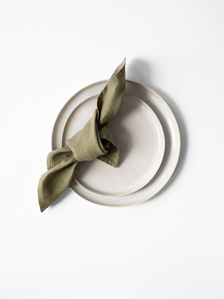 Washed linen napkin - Olive - Tell Me More