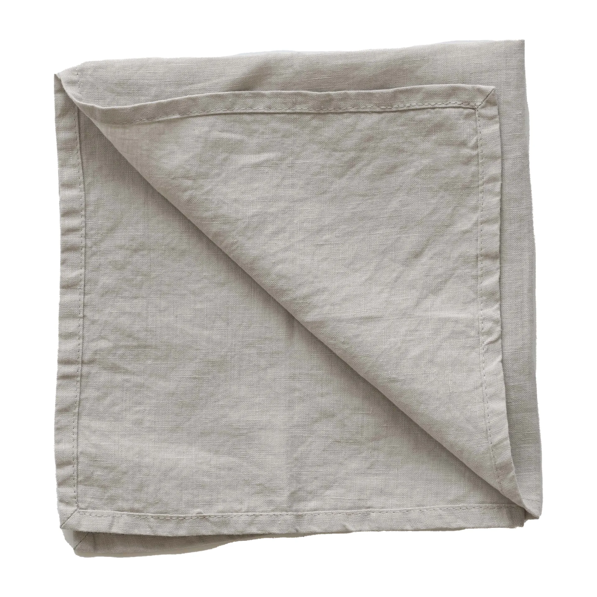 Washed linen napkin, warm grey (grey) Tell Me More