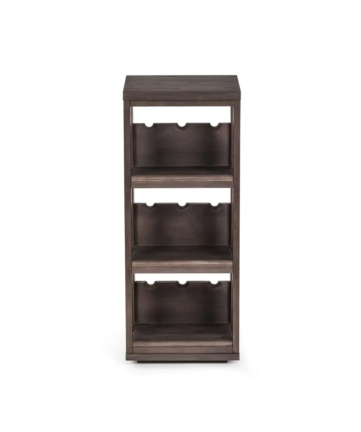 The Swedish Wine Rack Factory Wine Display 9 bottles - Stained oak - The Swedish Wine Rack Factory