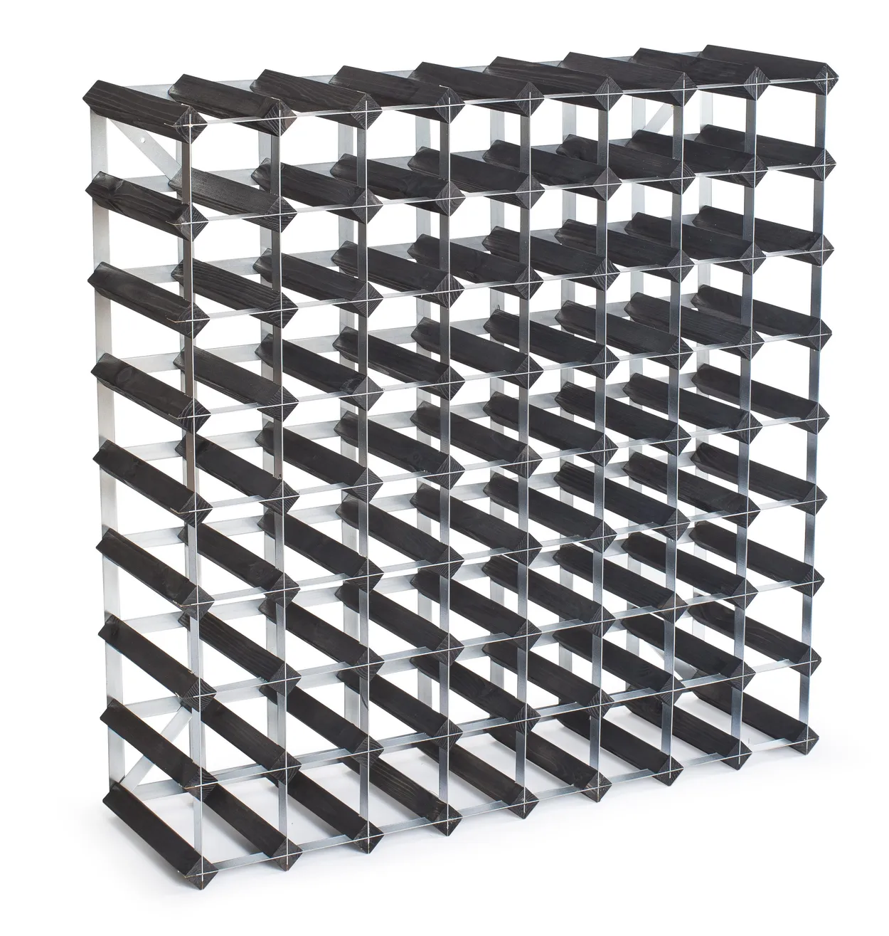 The Swedish Wine Rack Factory The Swedish Wine Rack Factory wine rack 72 bottles expandable Black