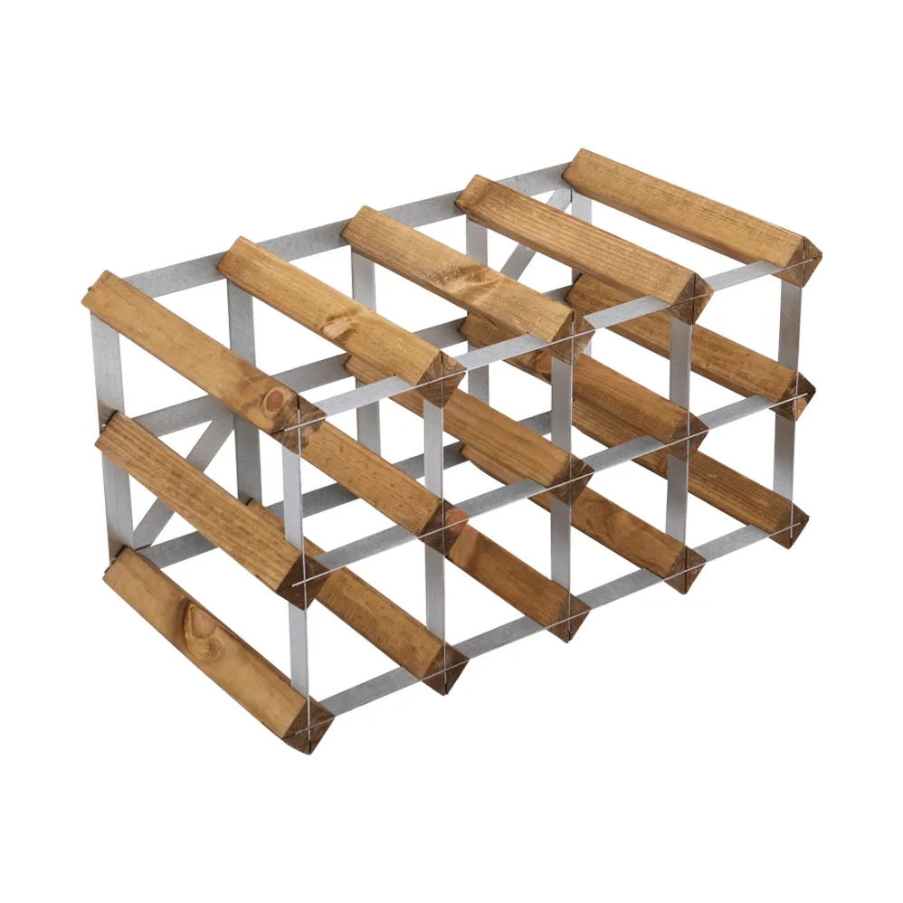 The Swedish Wine Rack Factory wine rack assembled, 12 bottles-light pine The Swedish Wine Rack Factory