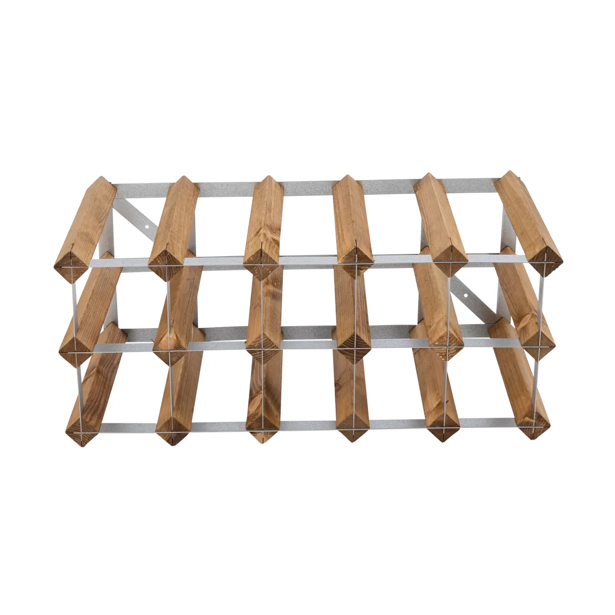 The Swedish Wine Rack Factory wine rack assembled, 12 bottles-light pine The Swedish Wine Rack Factory