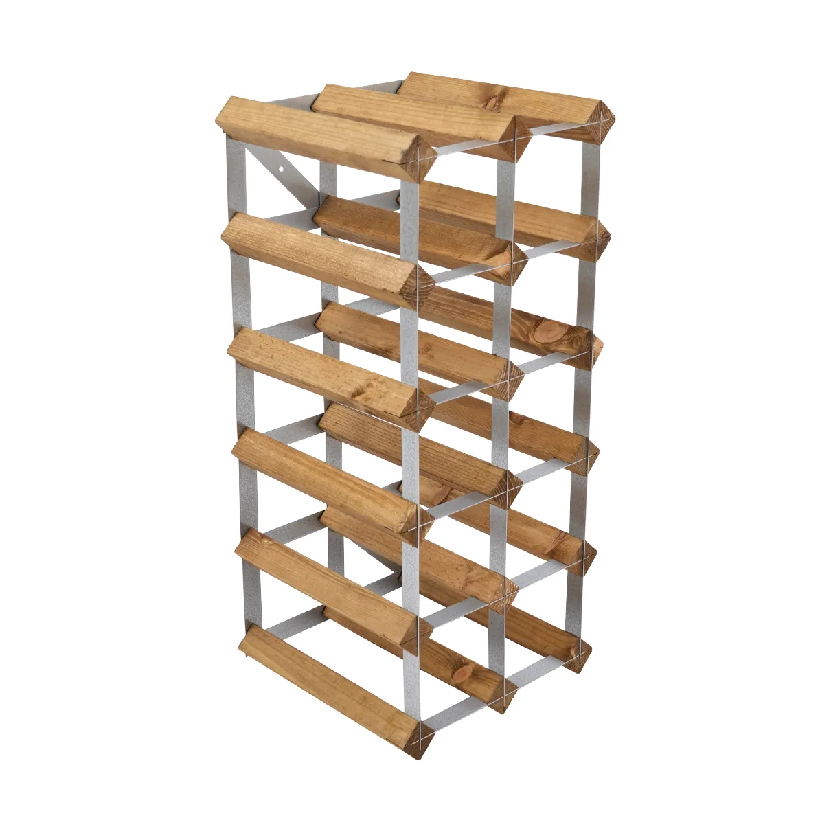 The Swedish Wine Rack Factory wine rack assembled, 12 bottles-light pine The Swedish Wine Rack Factory
