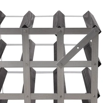 The Swedish Wine Rack Factory wine rack assembled - 16 bottles-black pine - The Swedish Wine Rack Factory