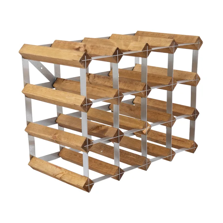 The Swedish Wine Rack Factory wine rack assembled - 16 bottles-light pine - The Swedish Wine Rack Factory