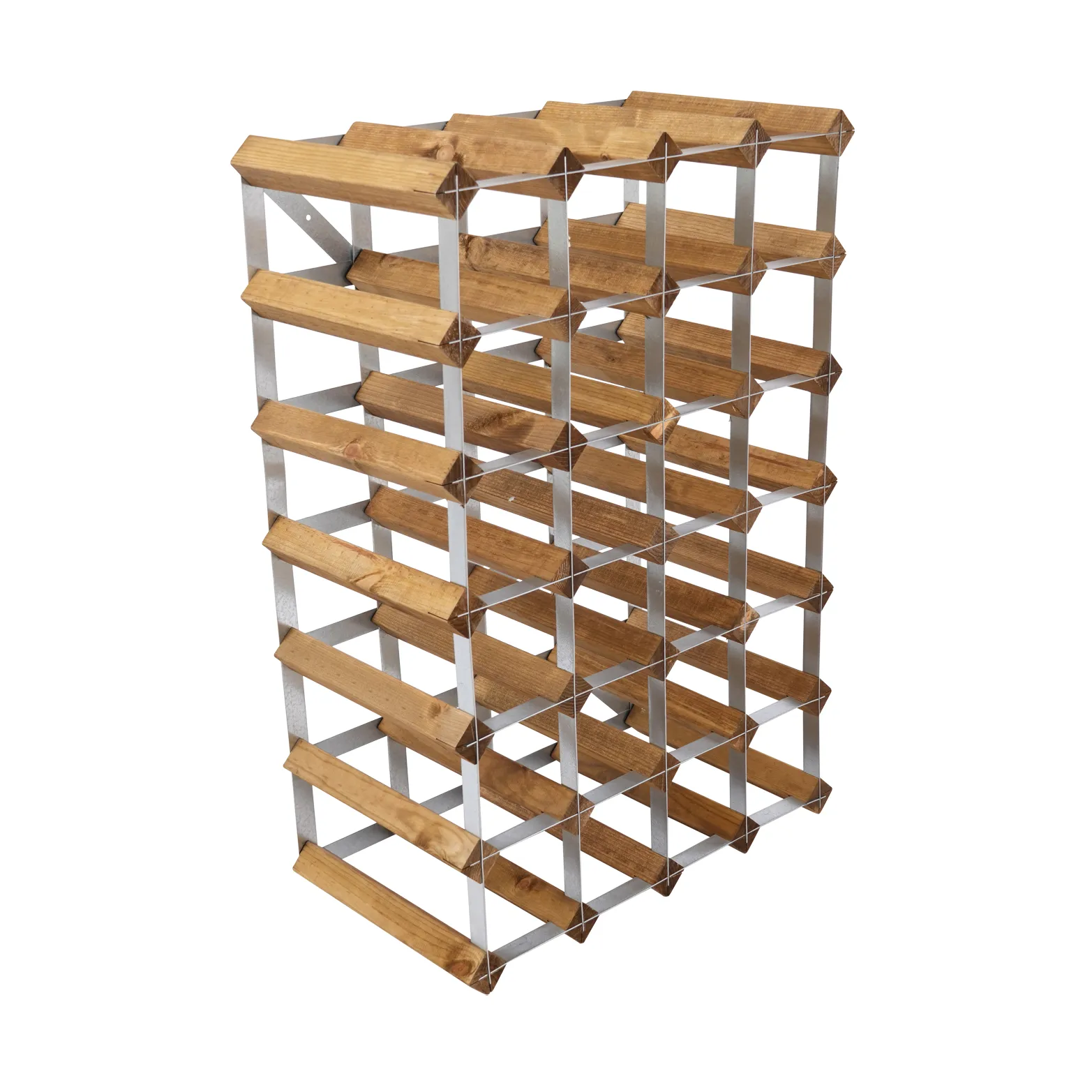 The Swedish Wine Rack Factory wine rack assembled, 30 bottles–light pine The Swedish Wine Rack Factory
