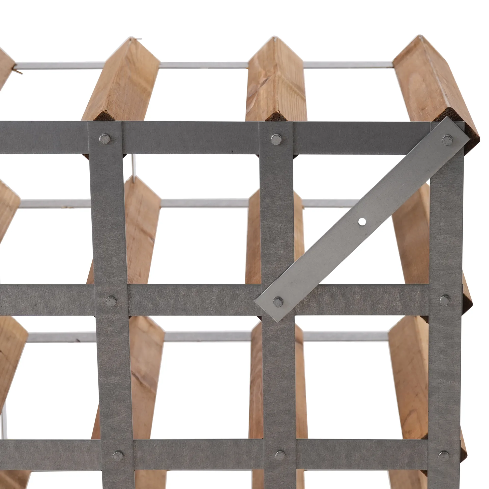The Swedish Wine Rack Factory wine rack assembled, 30 bottles–light pine The Swedish Wine Rack Factory