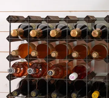 The Swedish Wine Rack Factory wine rack assembled - 9 bottles-dark pine - The Swedish Wine Rack Factory
