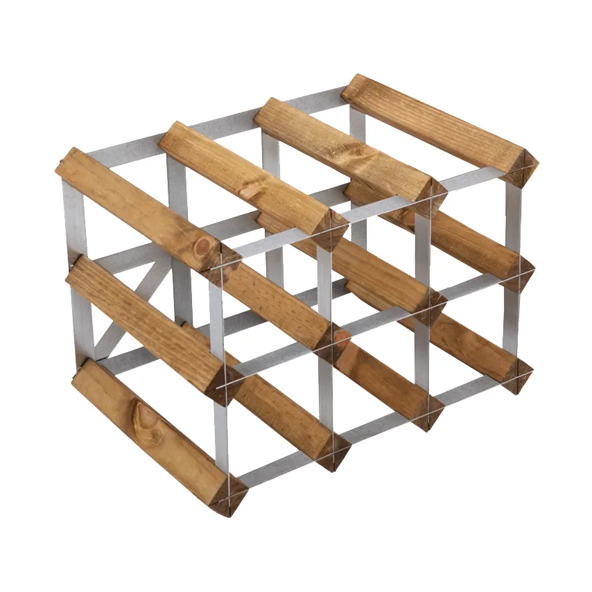 The Swedish Wine Rack Factory wine rack assembled, 9 bottles-light pine The Swedish Wine Rack Factory