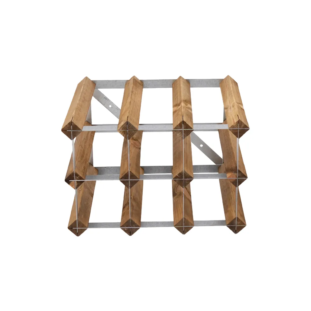 The Swedish Wine Rack Factory wine rack assembled, 9 bottles-light pine The Swedish Wine Rack Factory