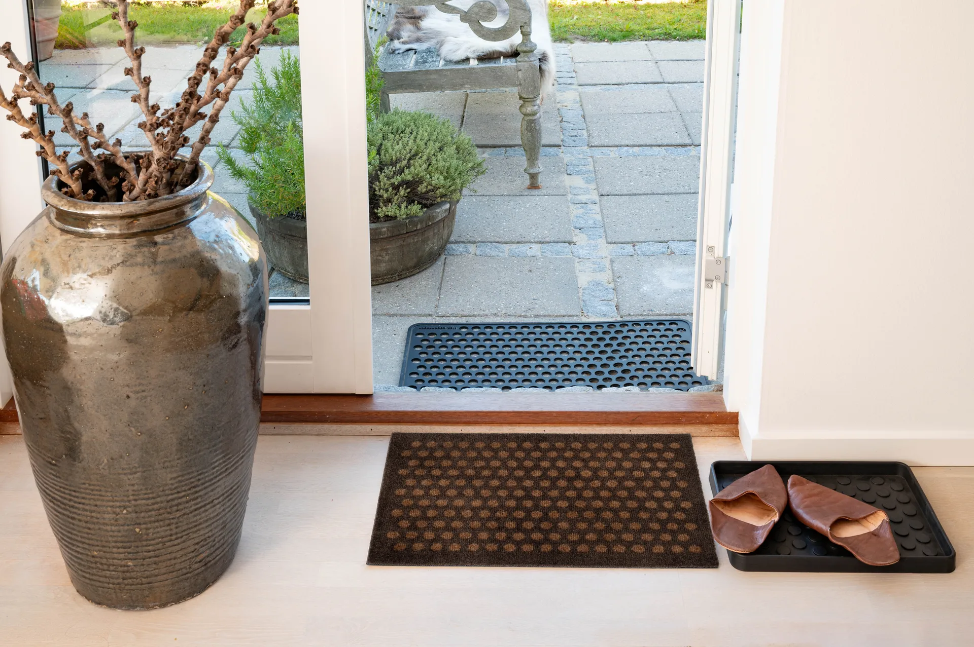 Dot doormat, Cognac-brown, 40x60 cm tica copenhagen
