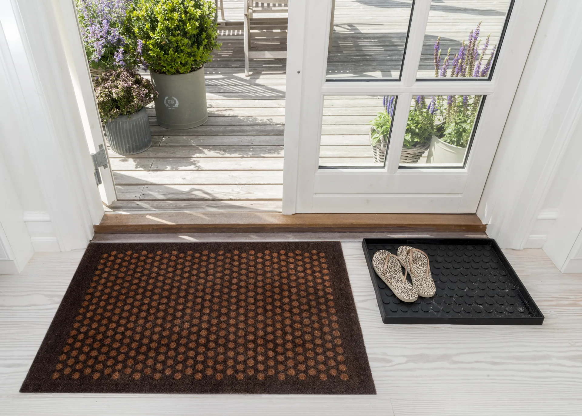 Dot doormat, Cognac-brown, 60x90 cm tica copenhagen