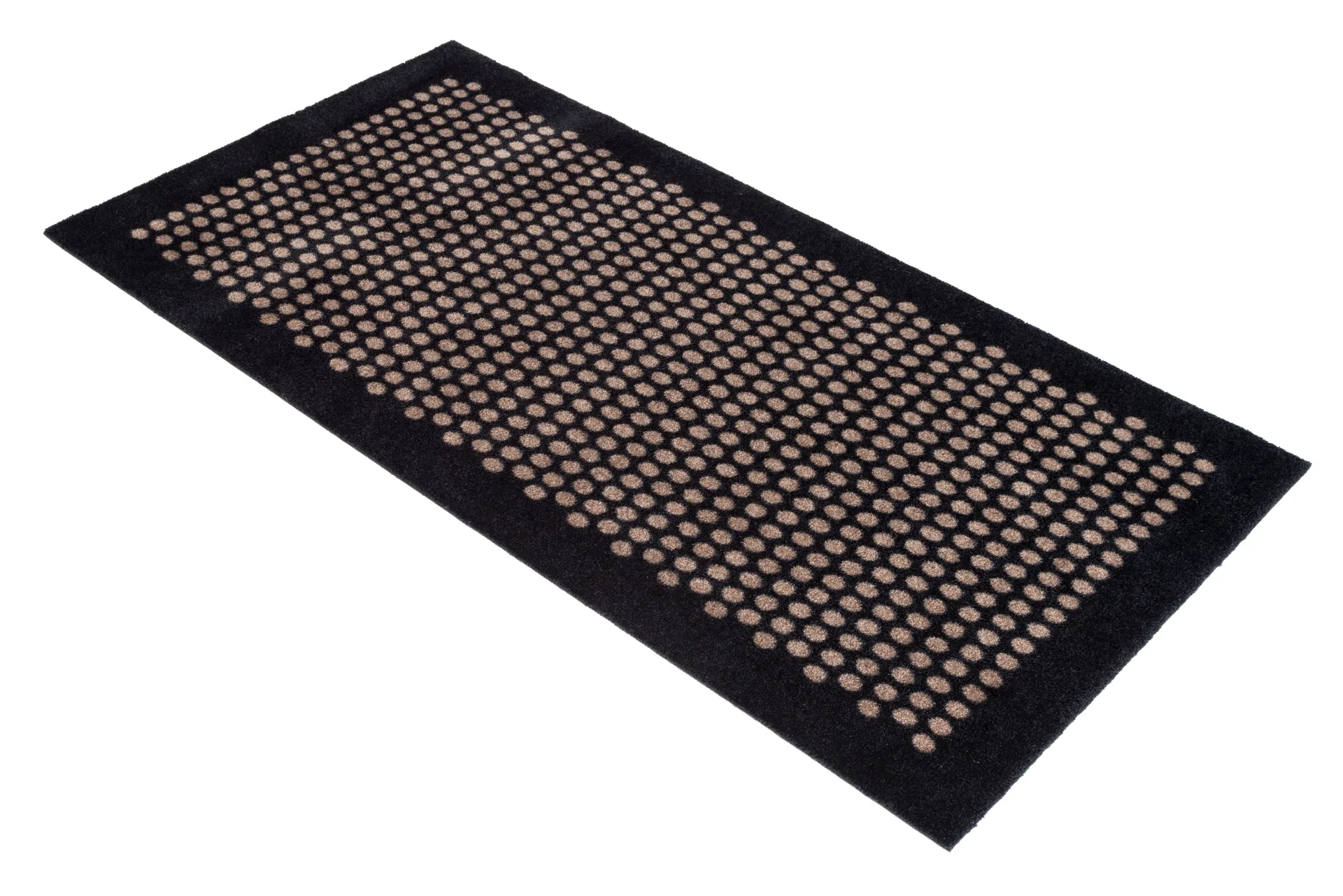 Dot hallway rug, Black-sand. 67x120 cm tica copenhagen