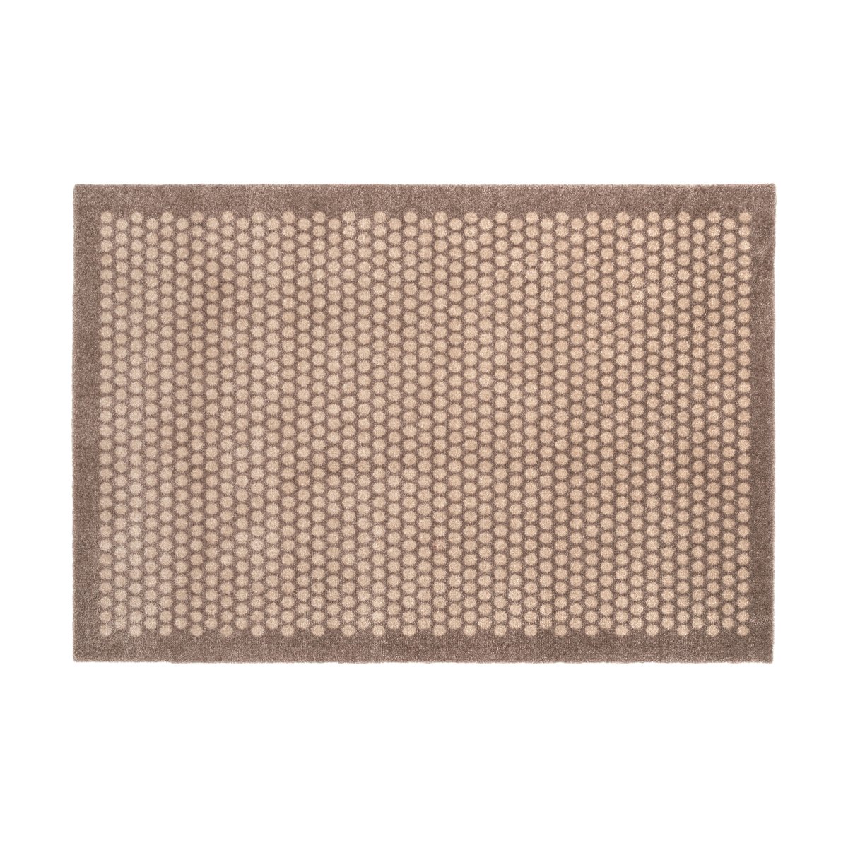 tica copenhagen Dot hallway rug Sand. 90x130 cm | Scandinavian Design | Fringe & Deep pile rugs | Beige