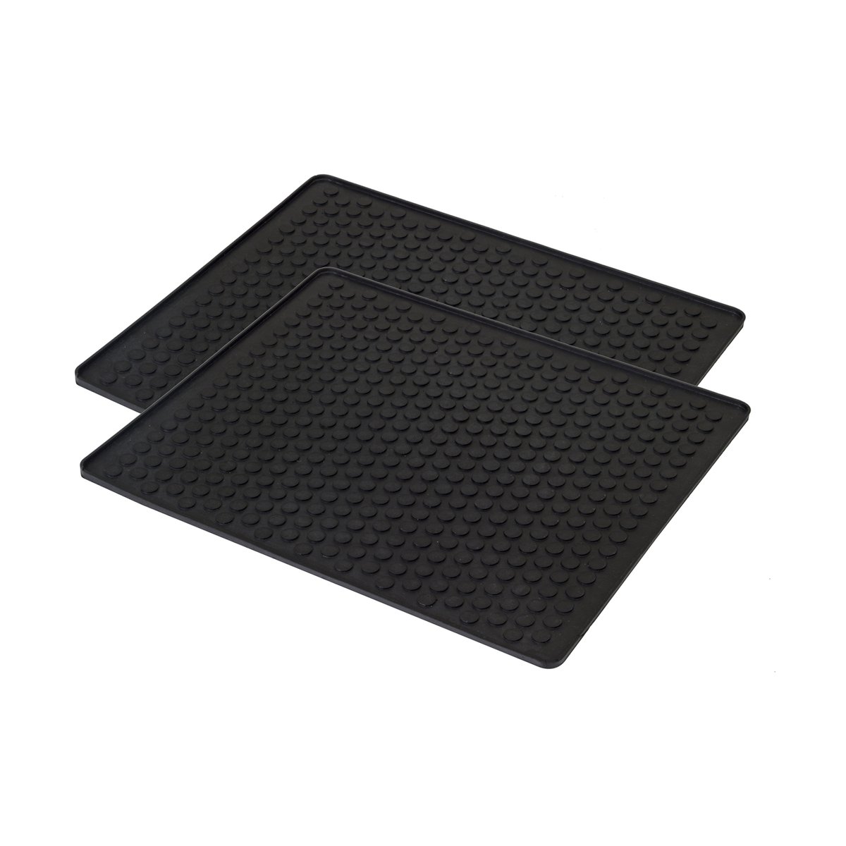 tica copenhagen Dot shoe tray 2-pack 27x32 cm | Scandinavian Design | Door mats | Black