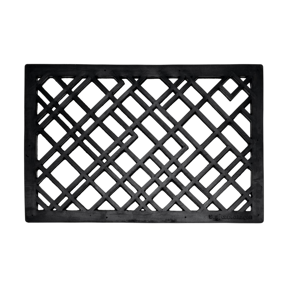 tica copenhagen Lines rubber doormat 40x60 cm | Scandinavian Design | Door mats | Black