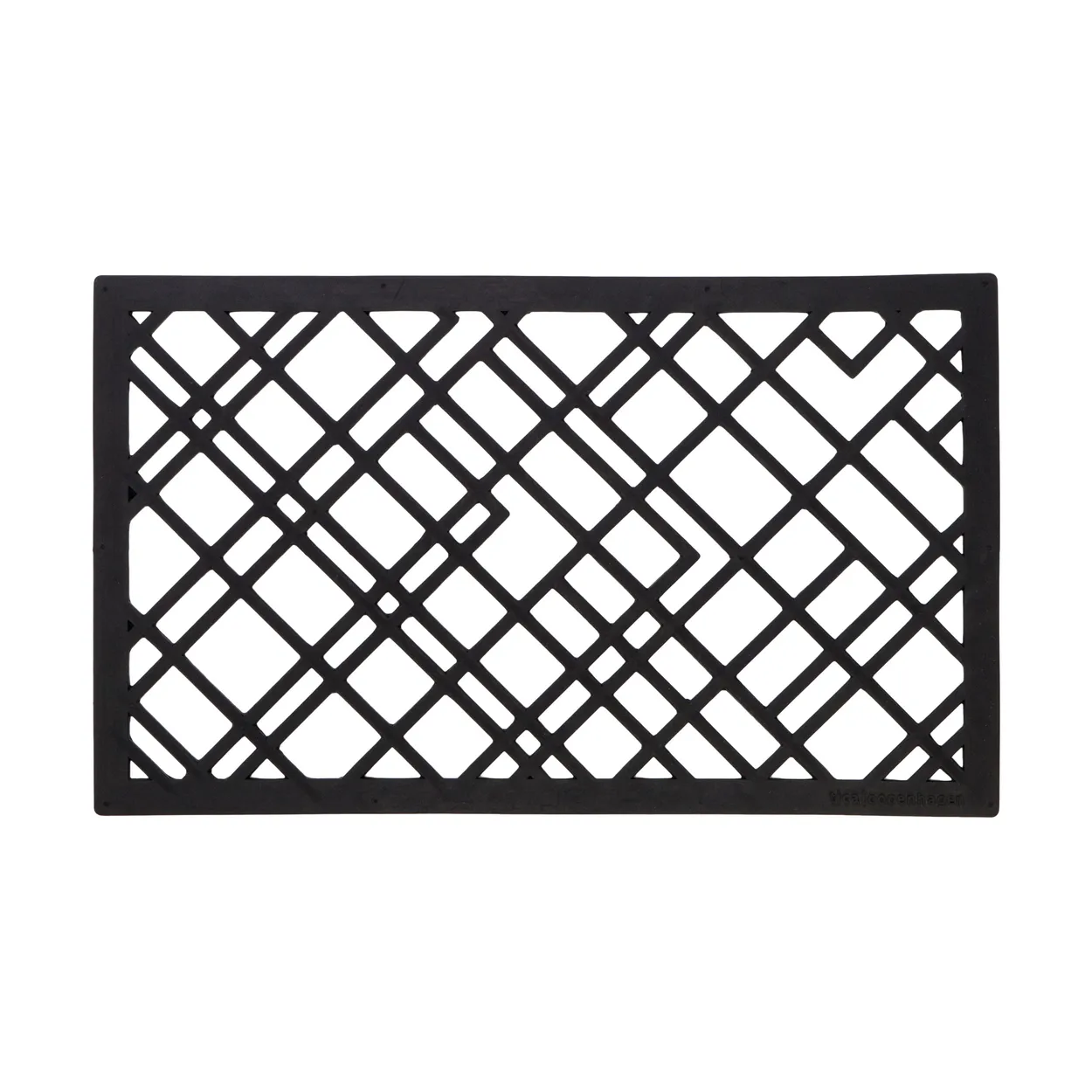 tica copenhagen Lines rubber doormat 45x75 cm | Scandinavian Design | Door mats | Black