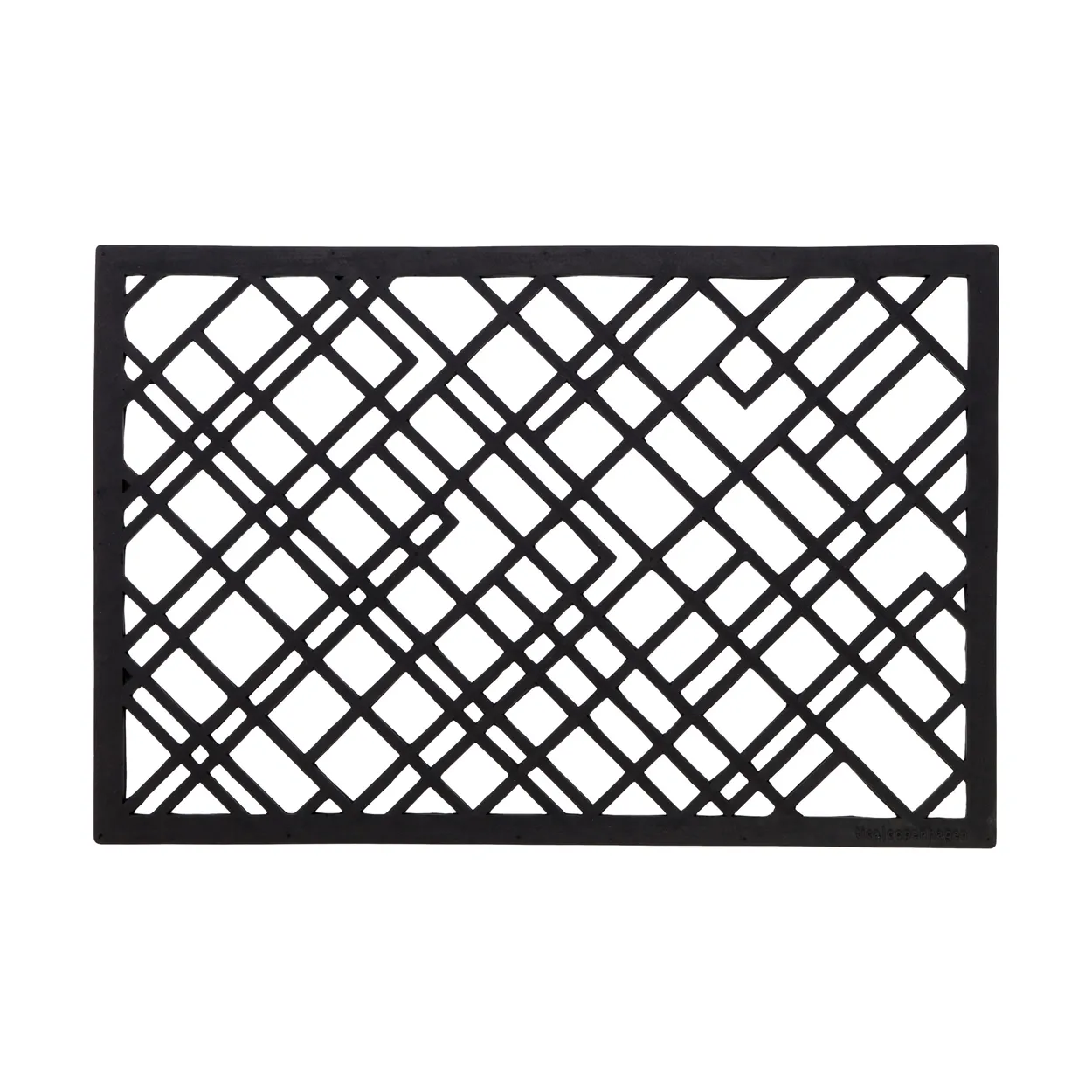 tica copenhagen Lines rubber doormat 60x90 cm | Scandinavian Design | Door mats | Black
