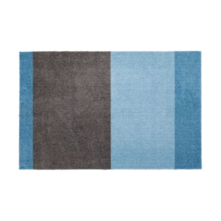 Stripes by tica. horizontal. doormat - Blue-steel grey. 60x90 cm - tica copenhagen