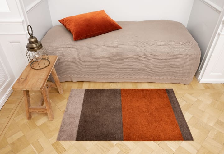 Stripes by tica. horizontal. doormat - Brown-terracotta. 60x90 cm - tica copenhagen