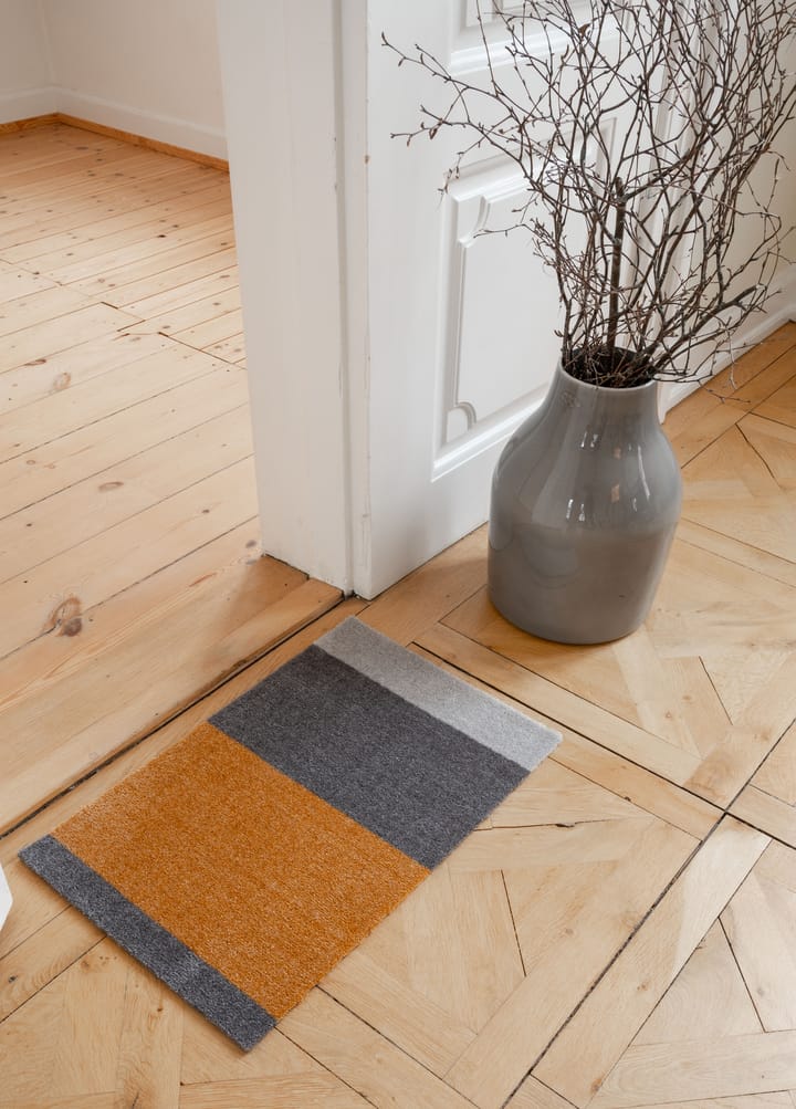 Stripes by tica. horizontal. doormat - Grey-grey-dijon. 40x60 cm - tica copenhagen