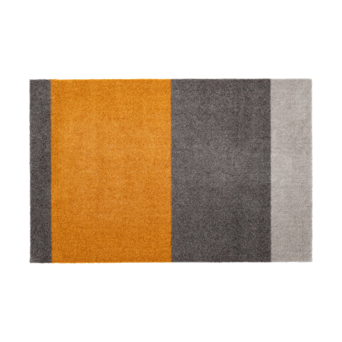 tica copenhagen Stripes by tica. horizontal. doormat Grey-grey-dijon. 60x90 cm