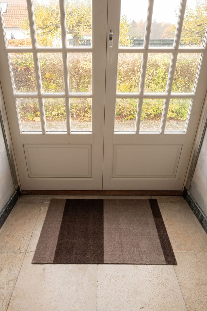 Stripes by tica. horizontal. doormat - Sand-brown. 60x90 cm - tica copenhagen
