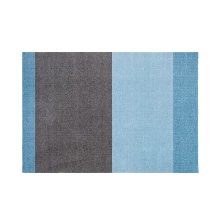 Stripes by tica. horizontal. hallway rug - Blue-steel grey. 90x130 cm - tica copenhagen