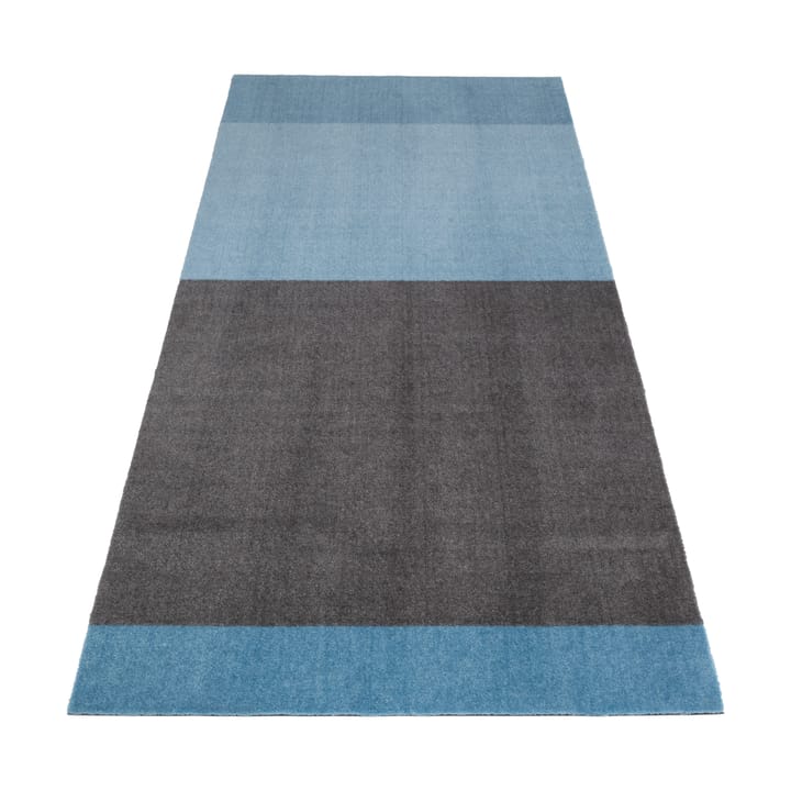 Stripes by tica. horizontal. hallway rug - Blue-steel grey. 90x200 cm - Tica copenhagen