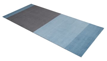 Stripes by tica. horizontal. hallway rug - Blue-steel grey. 90x200 cm - tica copenhagen