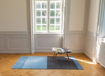 Stripes by tica. horizontal. hallway rug - Blue-steel grey. 90x200 cm - tica copenhagen