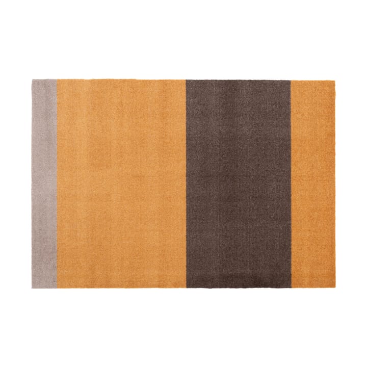 Stripes by tica. horizontal. hallway rug - Dijon-brown-sand. 90x130 cm - tica copenhagen