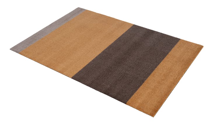 Stripes by tica. horizontal. hallway rug - Dijon-brown-sand. 90x130 cm - tica copenhagen