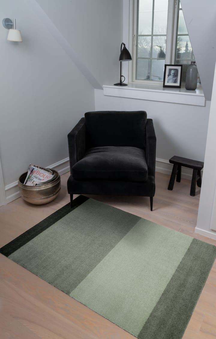 Stripes by tica. horizontal. hallway rug - Green. 90x130 cm - tica copenhagen