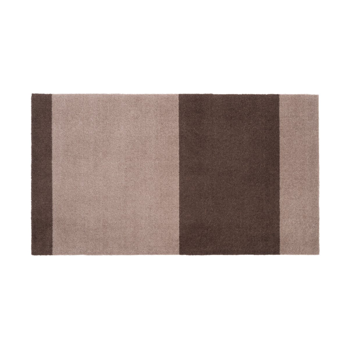 tica copenhagen Stripes by tica. horizontal. hallway rug Sand-brown. 67x120 cm