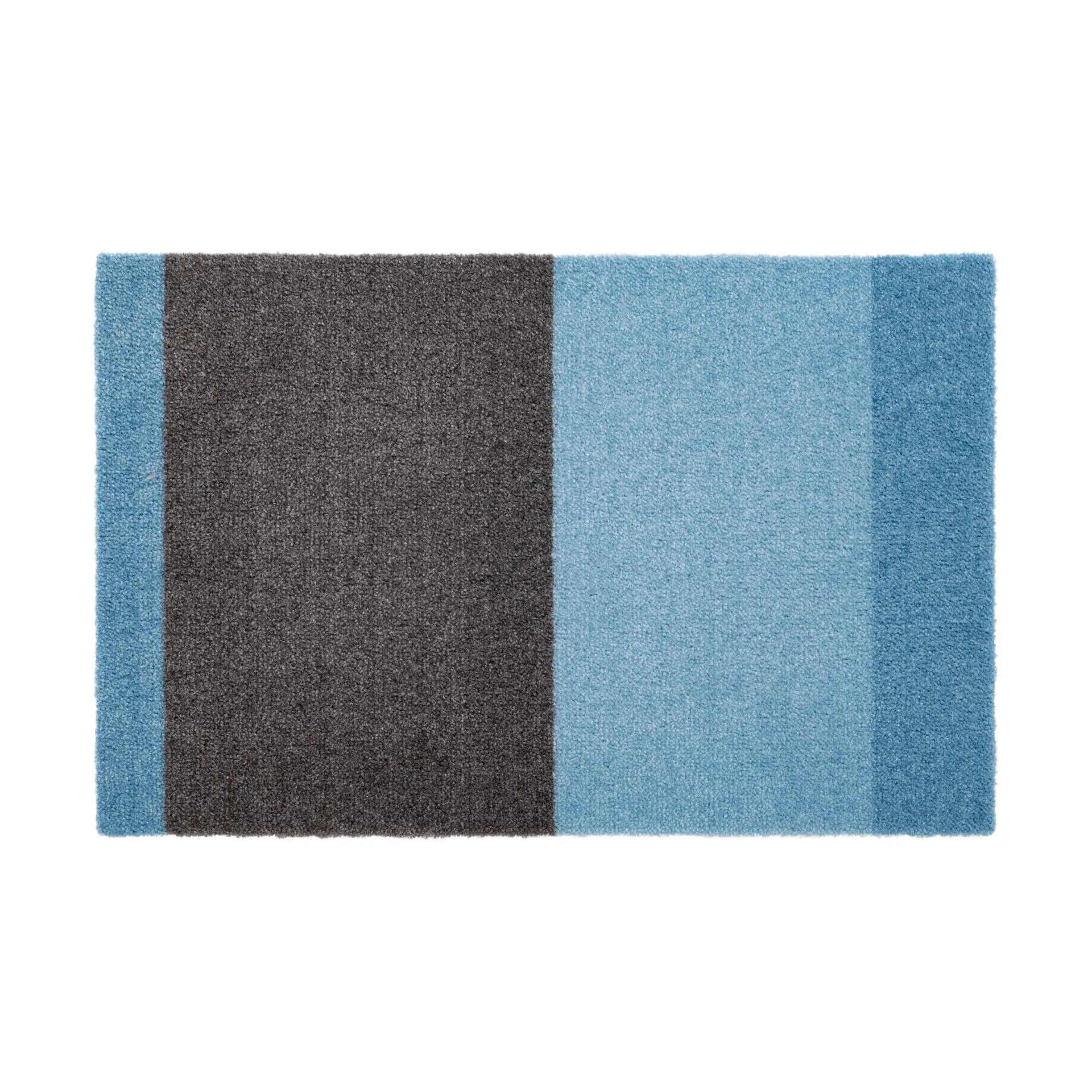 Stripes doormat horizontal, Blue-steel grey. 40x60 cm tica copenhagen