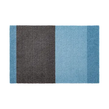 Stripes doormat horizontal - Blue-steel grey. 40x60 cm - tica copenhagen