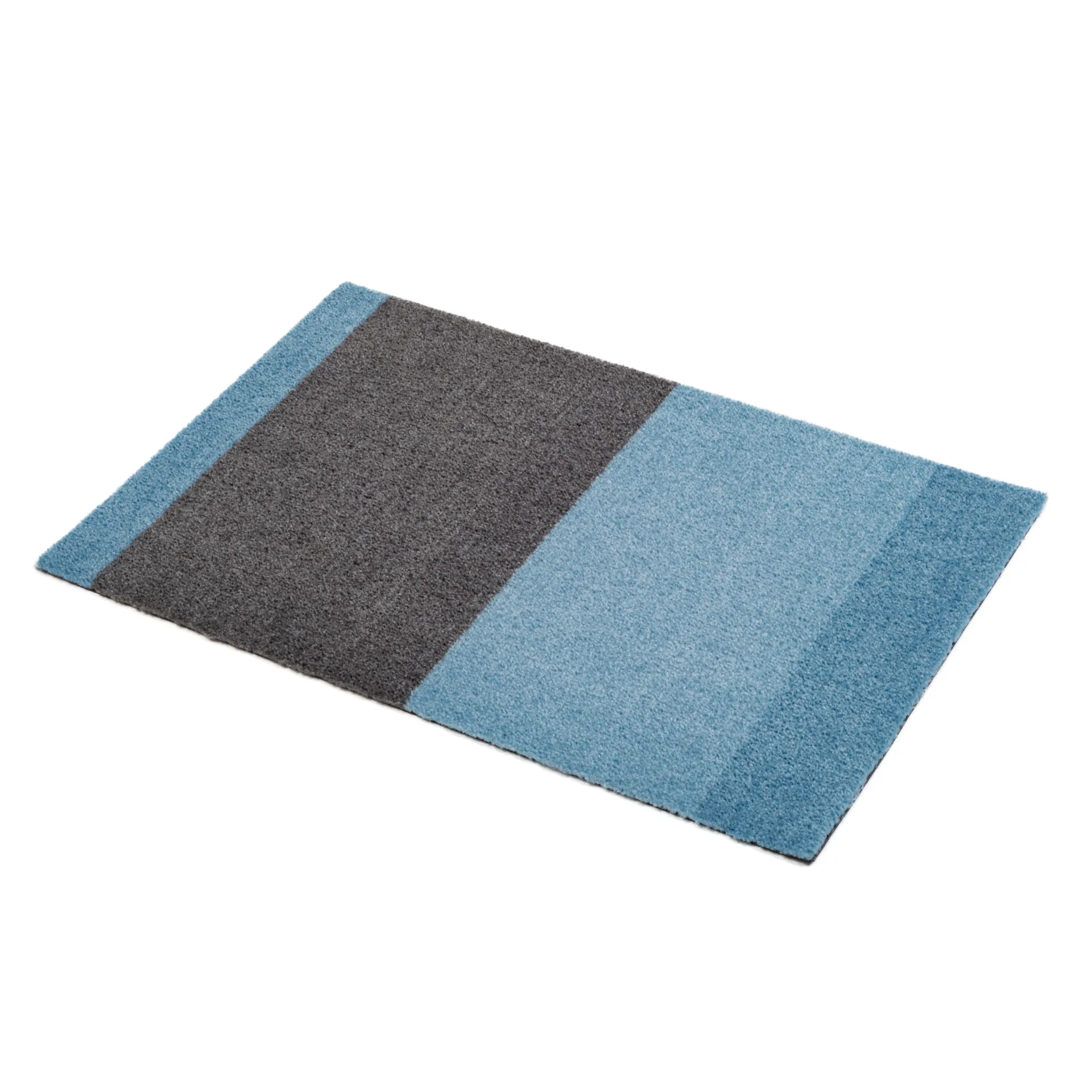 Stripes doormat horizontal, Blue-steel grey. 40x60 cm tica copenhagen
