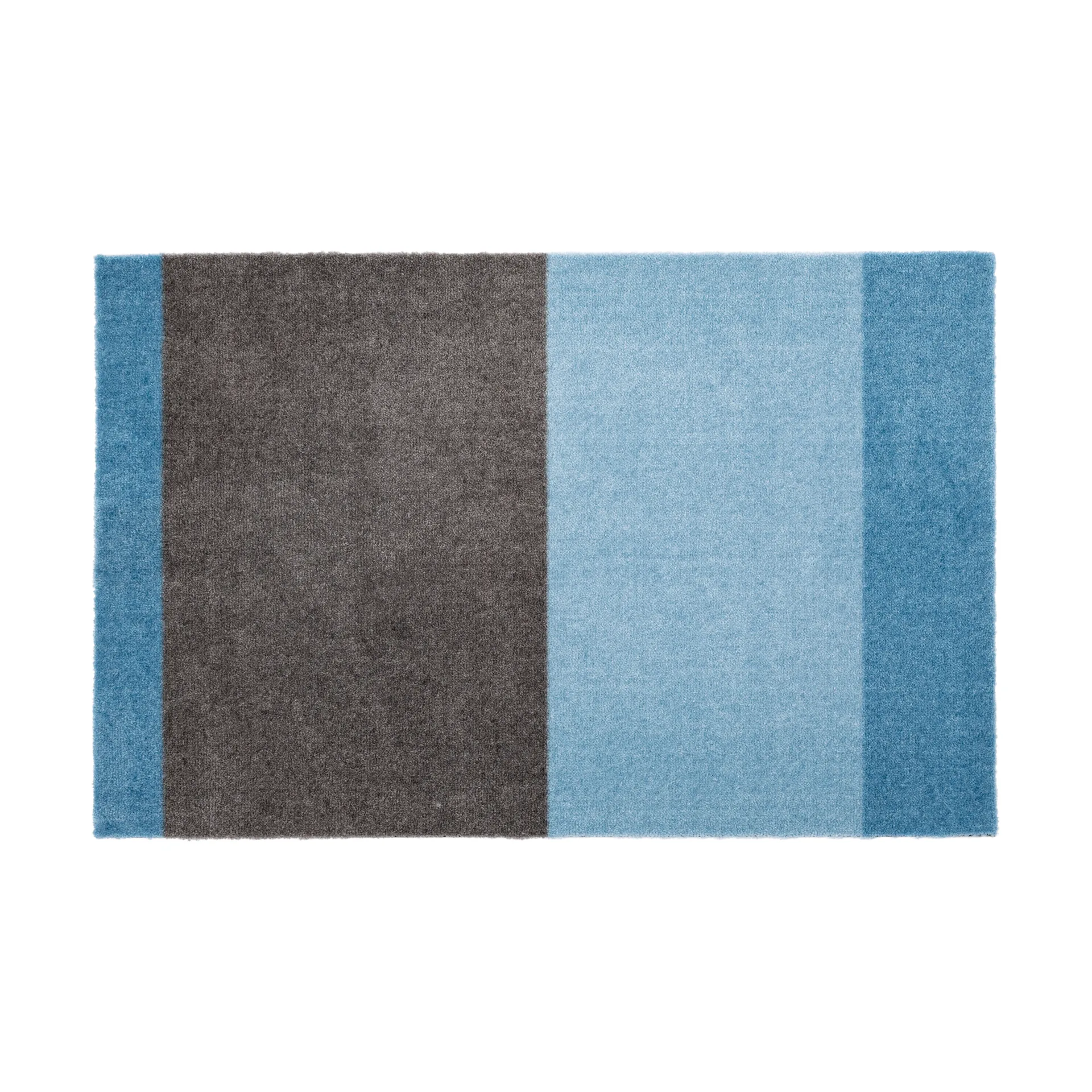 Stripes doormat horizontal, Blue-steel grey. 60x90 cm tica copenhagen