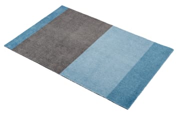 Stripes doormat horizontal - Blue-steel grey. 60x90 cm - tica copenhagen