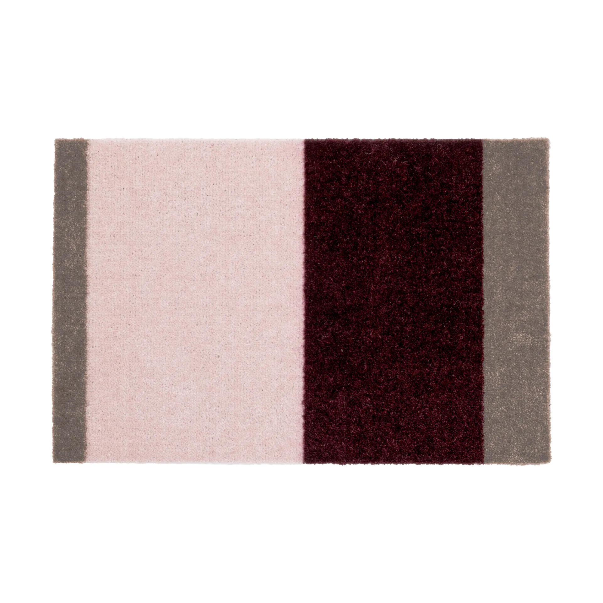 Stripes doormat horizontal, Bordeaux-rose-sand, 40x60 cm tica copenhagen