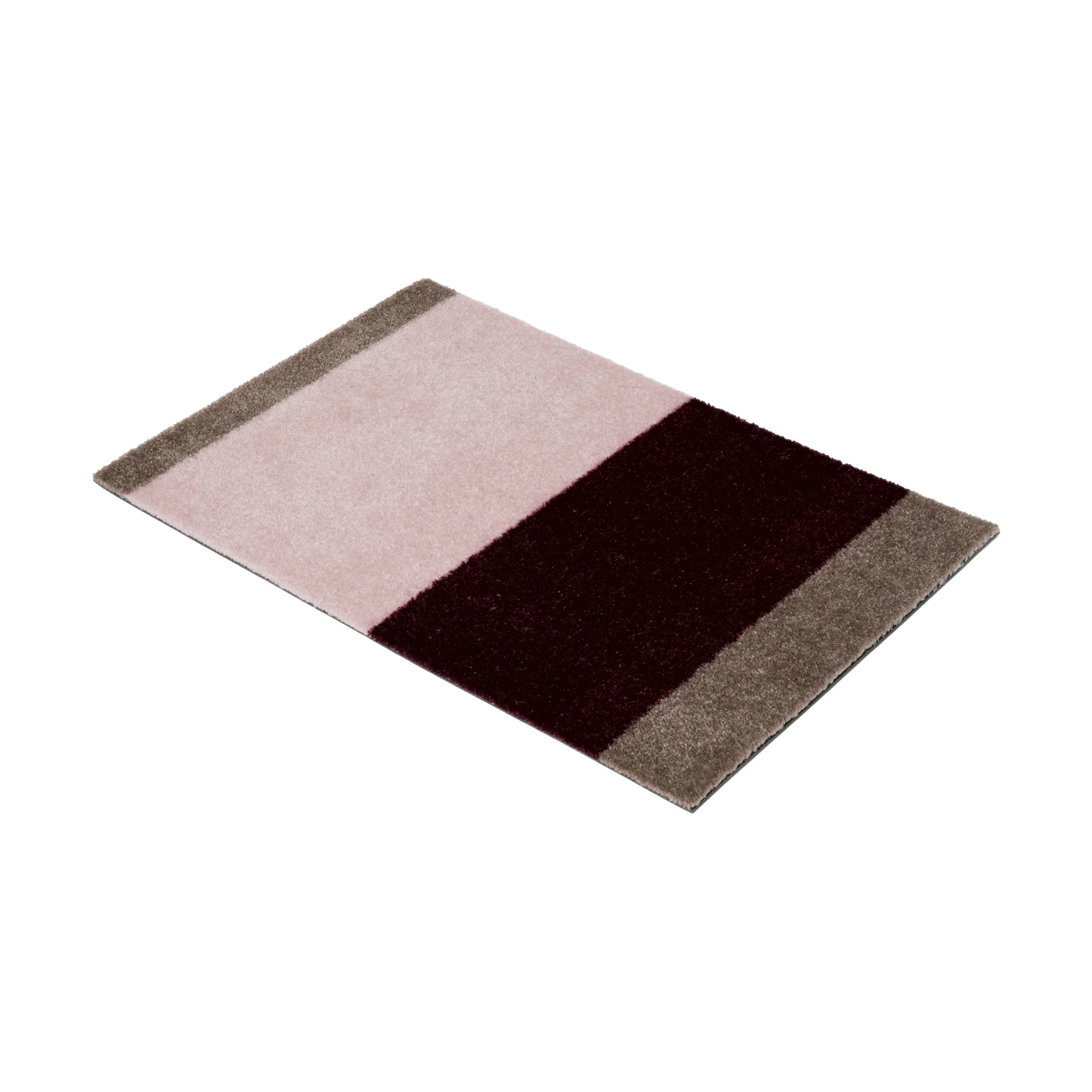 Stripes doormat horizontal, Bordeaux-rose-sand, 40x60 cm tica copenhagen